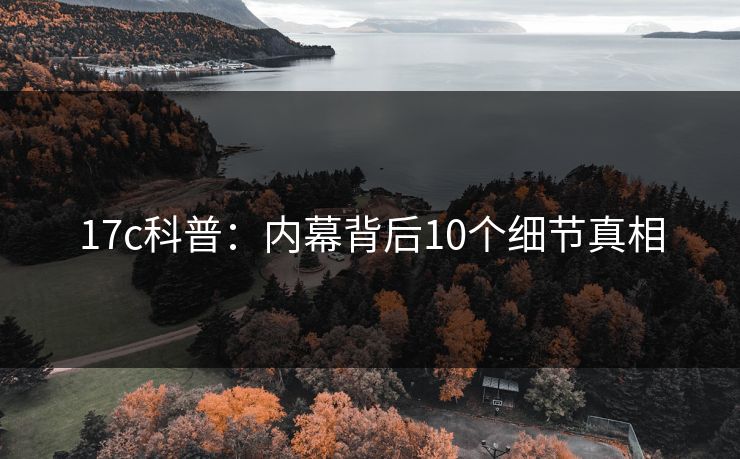 17c科普：内幕背后10个细节真相
